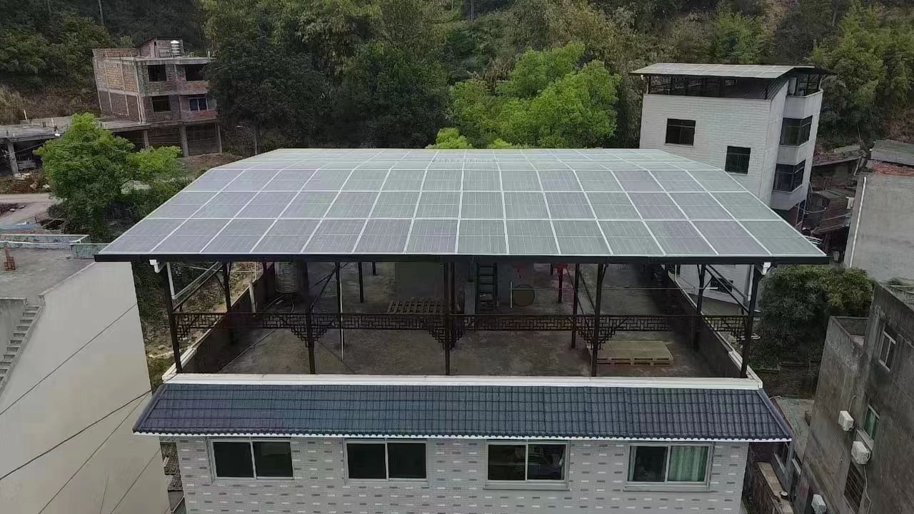 晋城15kw+10kwh自建别墅家庭光伏储能系统